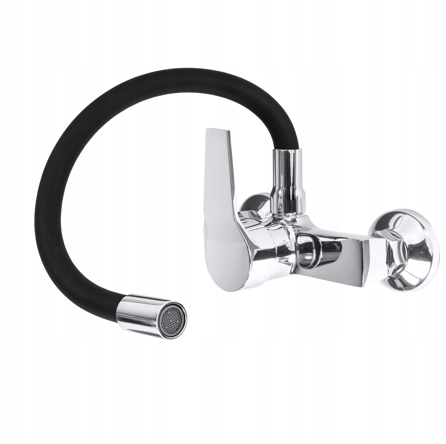 Kuchynská batéria - Como Wall Battery Flex Black Elastic Est