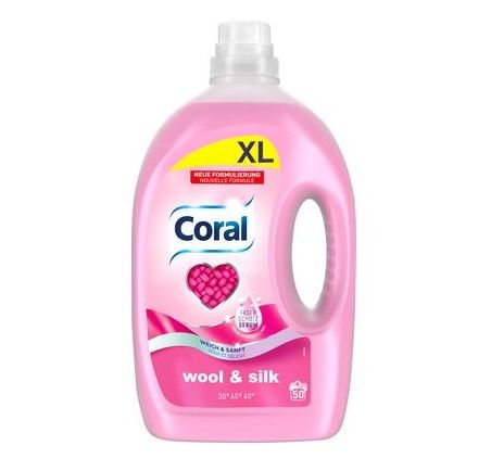 Prací gél - Coral gélová vlna hodváb pre vlnu a hodvábu 2,5l