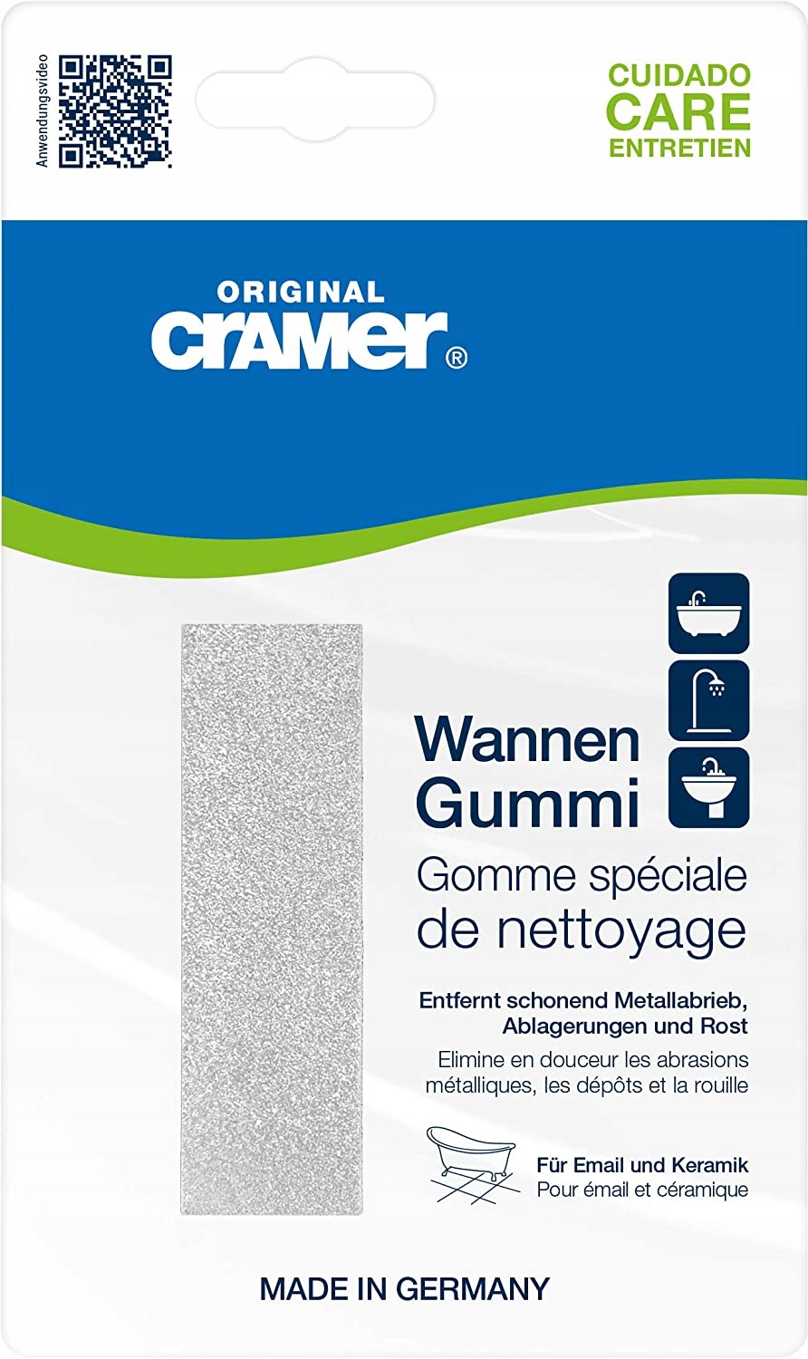 Cramer Wannen Gummi Cleaning Gum, odstraňuje ložiská