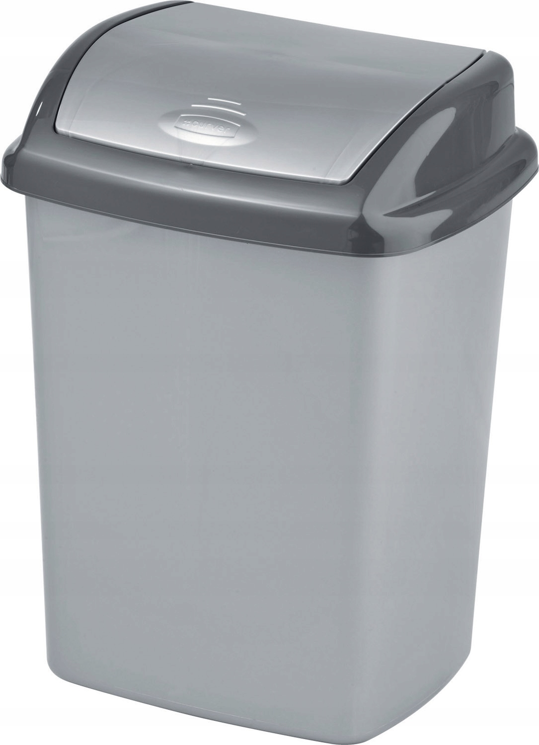 Naklonený kôš Dominik 25 l Striebro/grafit