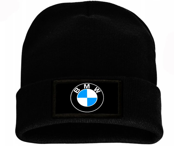 Čierna univerzálna zimná čiapka BMW