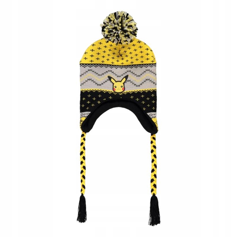 Pikachu Pokemon Hat Winter Uszatka s pompom