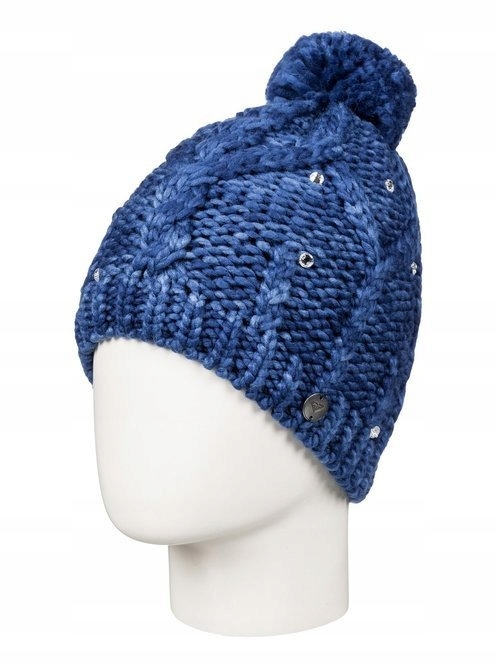 Beanie Roxy White, Navy Blue. Universal.