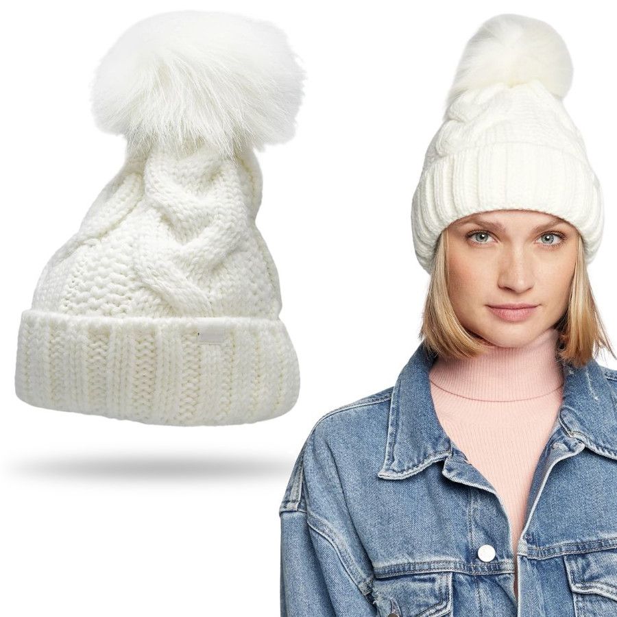 Zimná čiapka Beanie 4f White R.