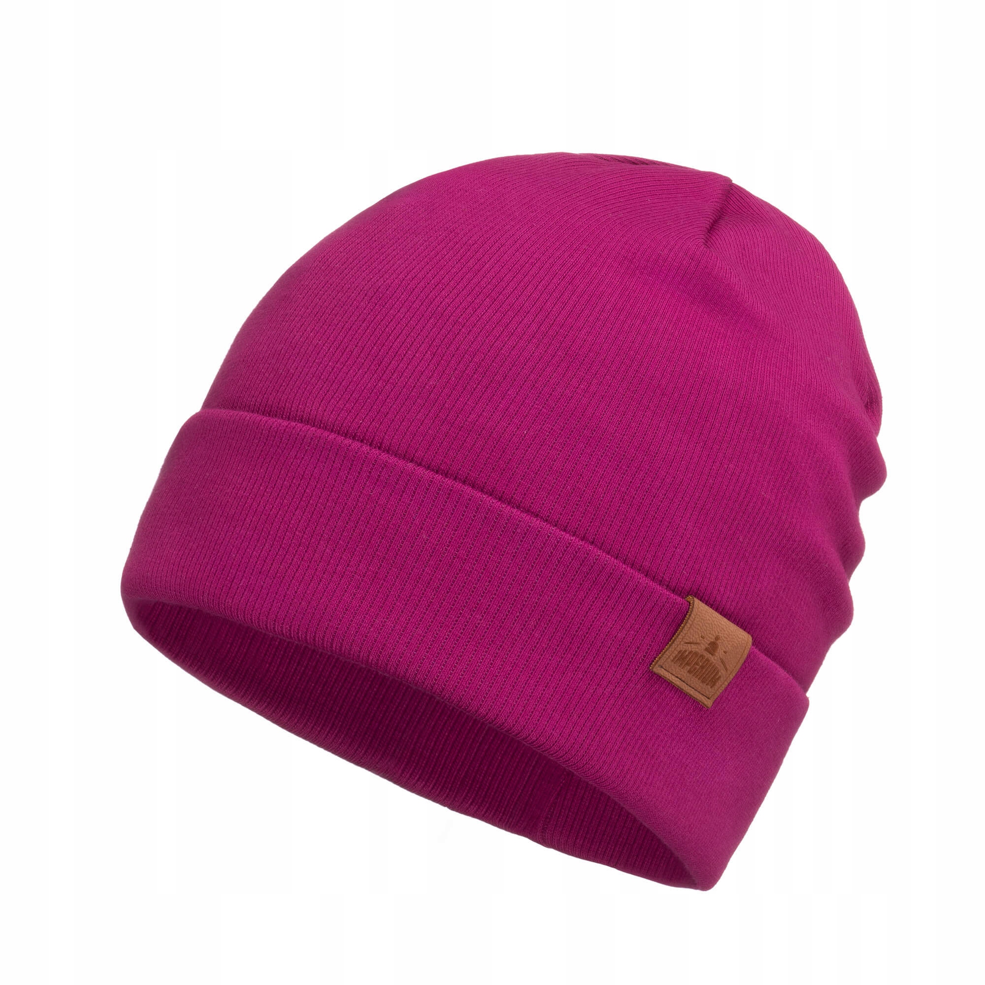 Dámska bavlnená čiapka jar jesenná fuchsia