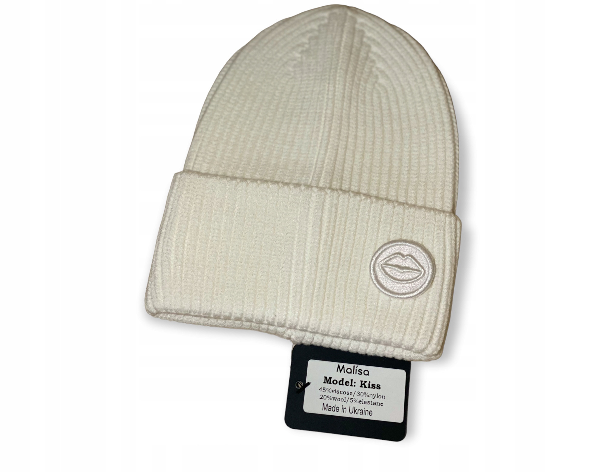 Malisa Beige Winter Cap, Ecru, 55-58