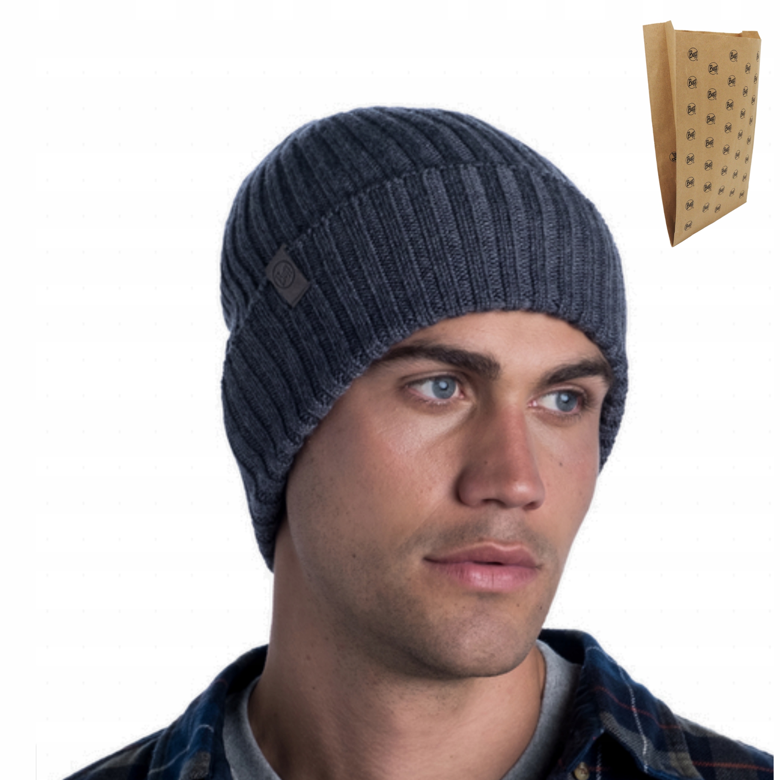 Buff Merino Wool Hat Norval - Šedý klobúk