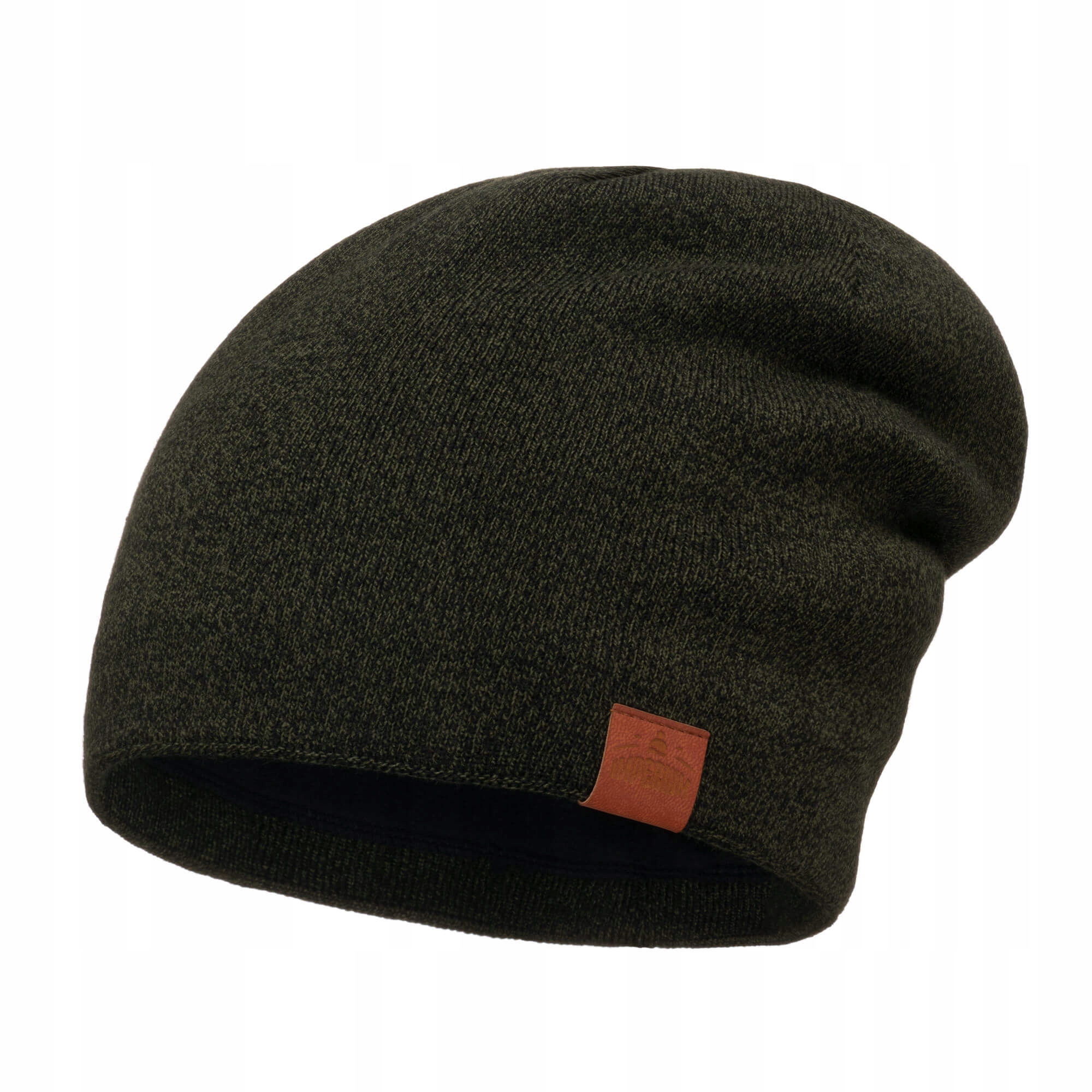Pánska zimná čiapka na fleece Khaki