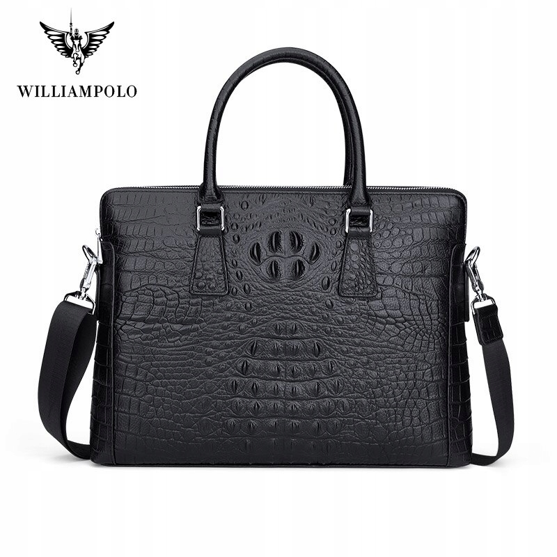 Black Men's Folder Willyampolo Business Leather