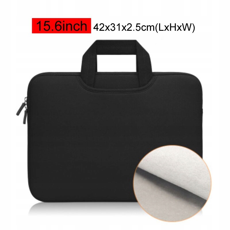 Čierna prenosná taška na laptop 15,6 palca 11 13 13