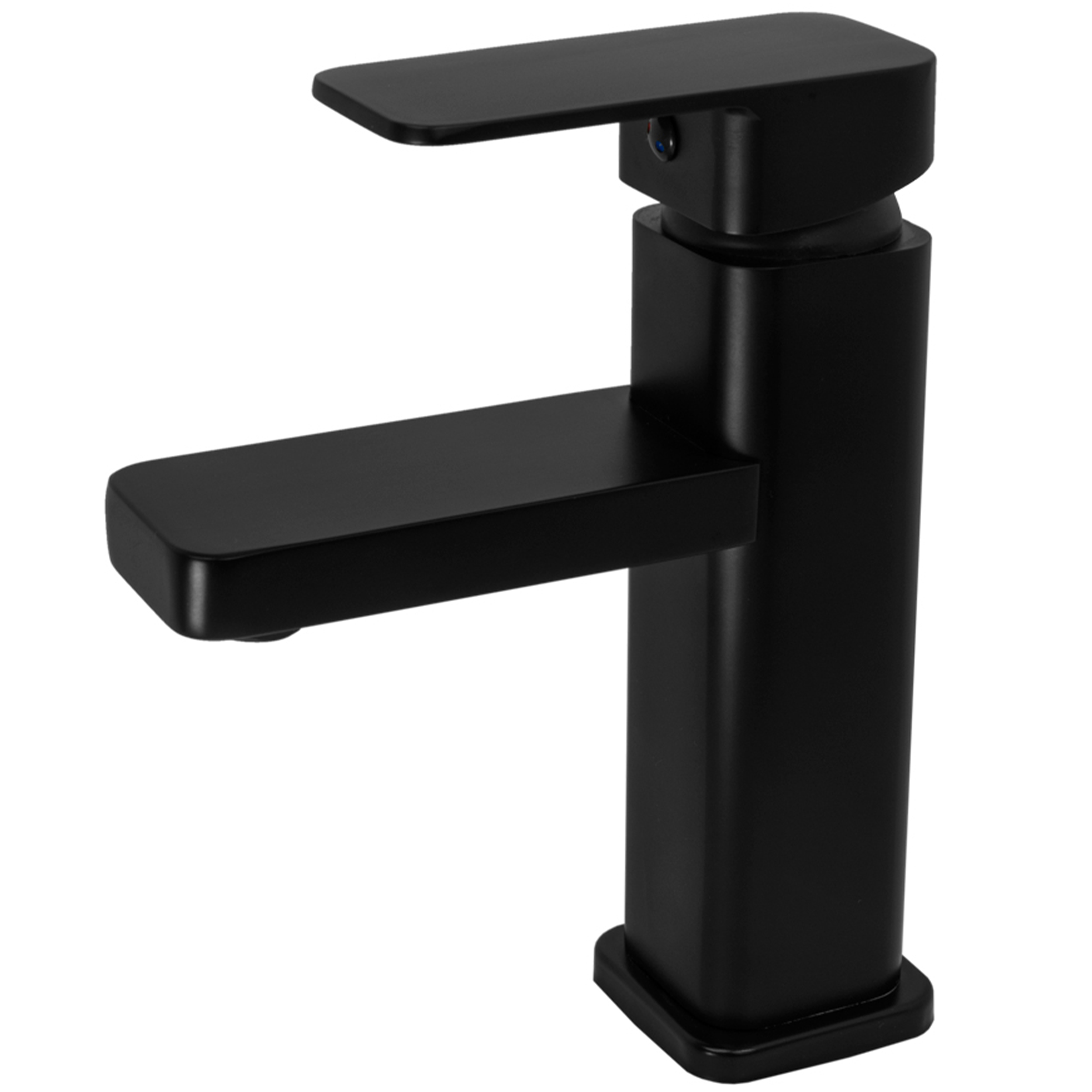 Čierna stojatá batéria Washbasin s plochou