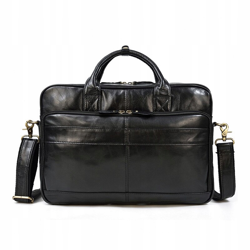 Czarny 2021 retro koža pánsky priečinok BI BAG