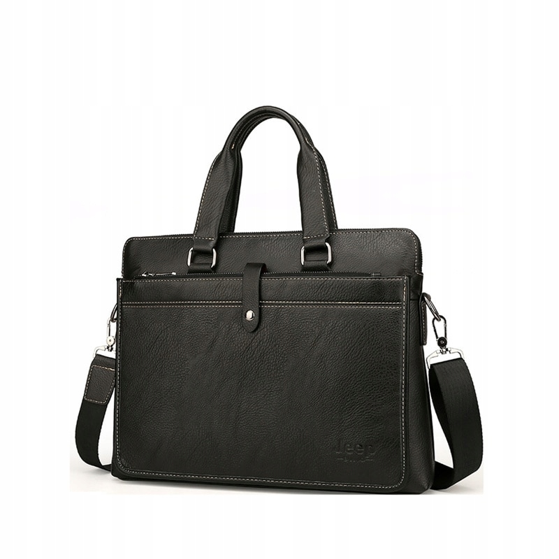 Čierny Jeep Bulo Business Folder Pánska luk taška