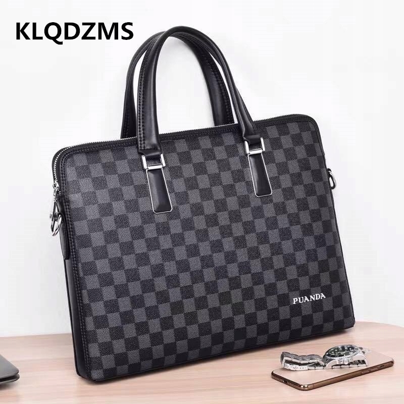 Czarny KlqDZMS Male Classic Business Folder