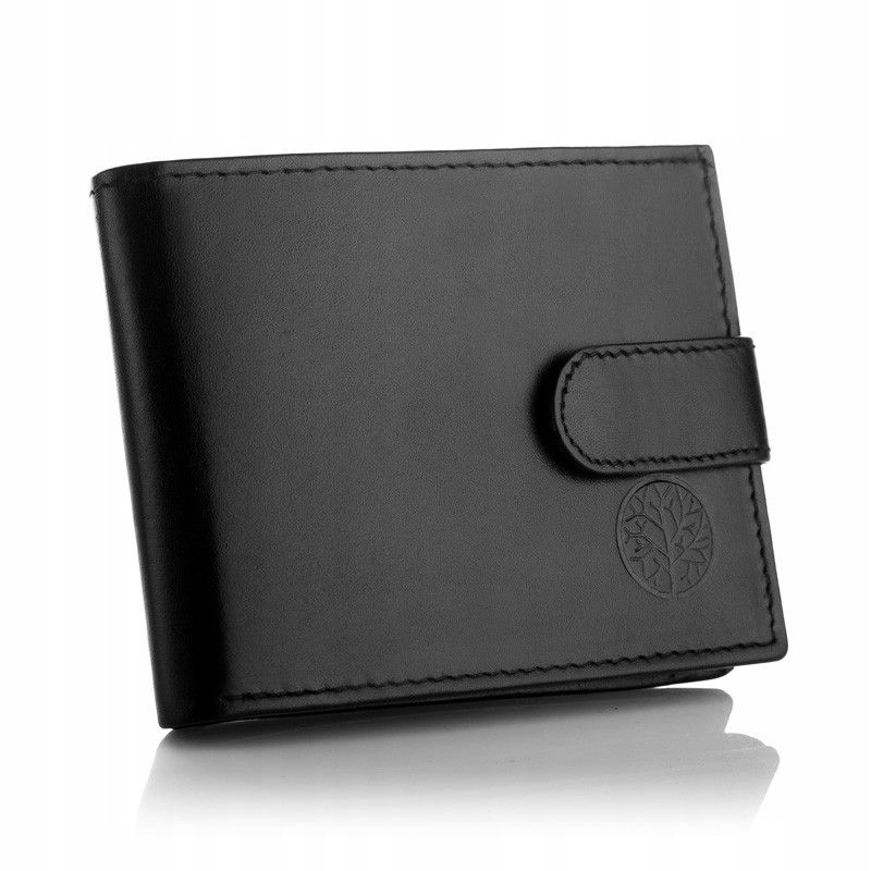 Peňaženka - Portfólio Betlewski Prírodná koža Čierna BPM-SD-63-Men's Product