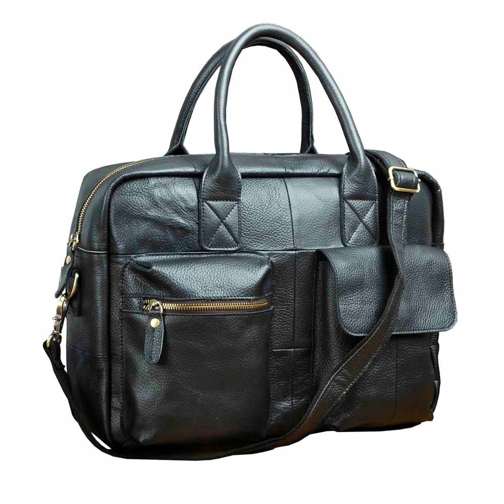 Priečinok Black Men's Leather Business 16