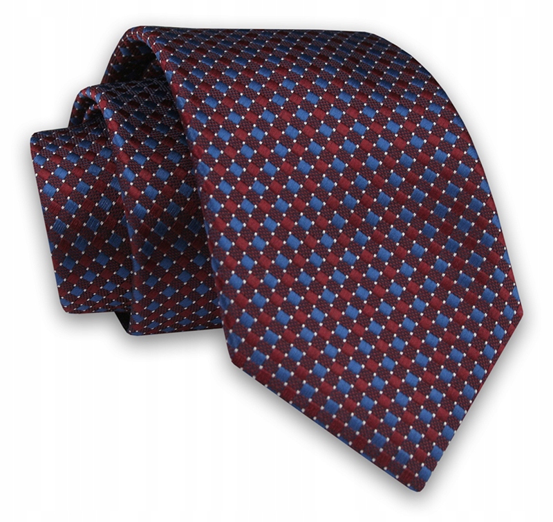 Kravata Wólczanka Red Grille Silk Gift 6 cm