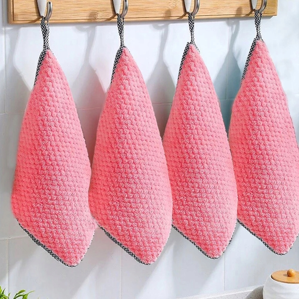 Červený štýl 3 PCS 3 PCS Kuchynské handry na použitie