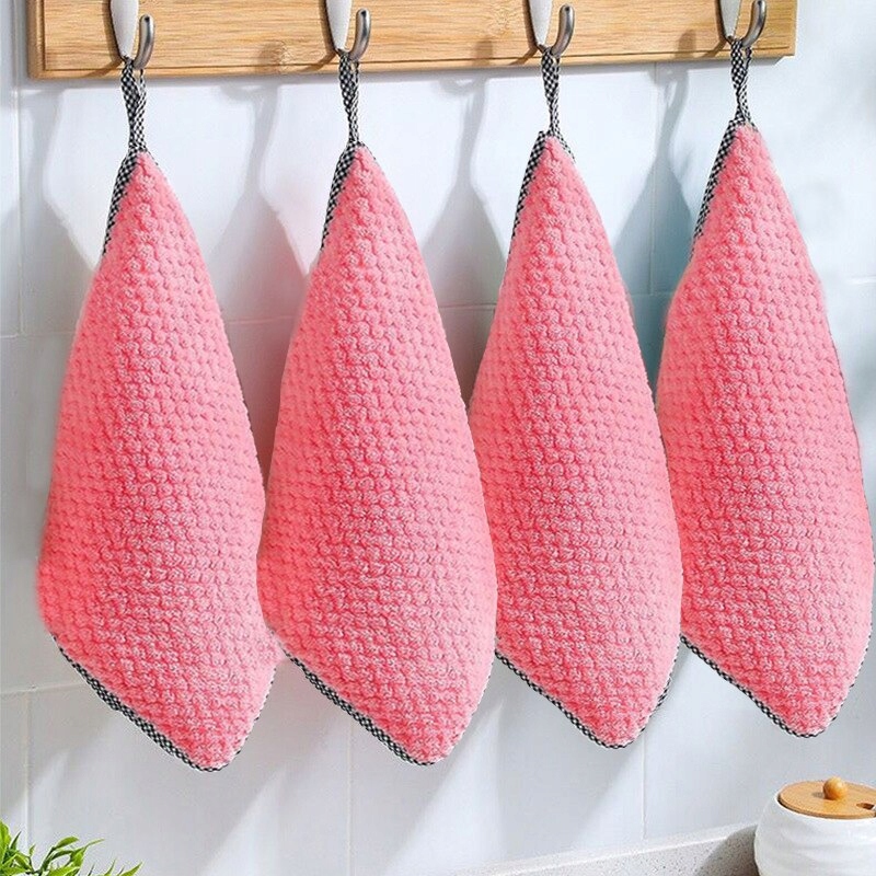Red style 5PCS 5ks domáce kuchynské handry