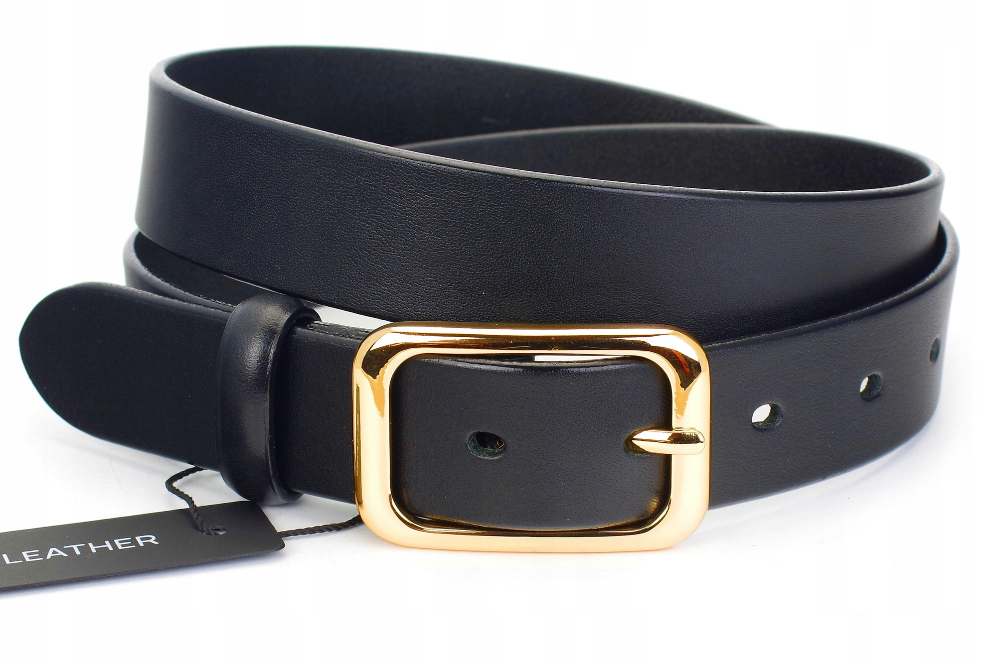 Opasok - AM Leather Black opasok - Dámsky produkt