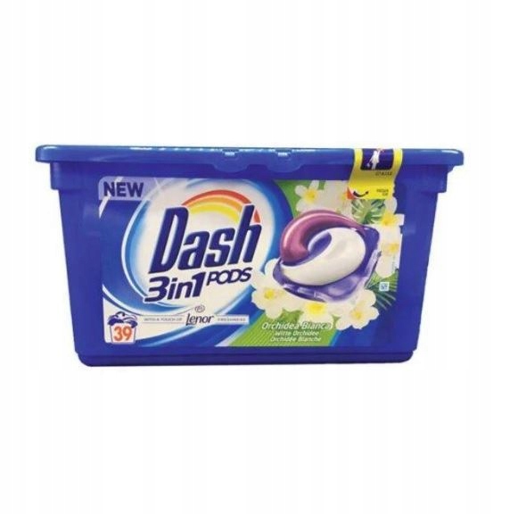 Pracie kapsuly a tablety - DASH 3IN1 PRAČNÉ Kapsle 39 KS NEMECKÉ