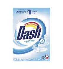 Prací prášok - Dash citlivý 2,470kg 38p pre detské oblečenie