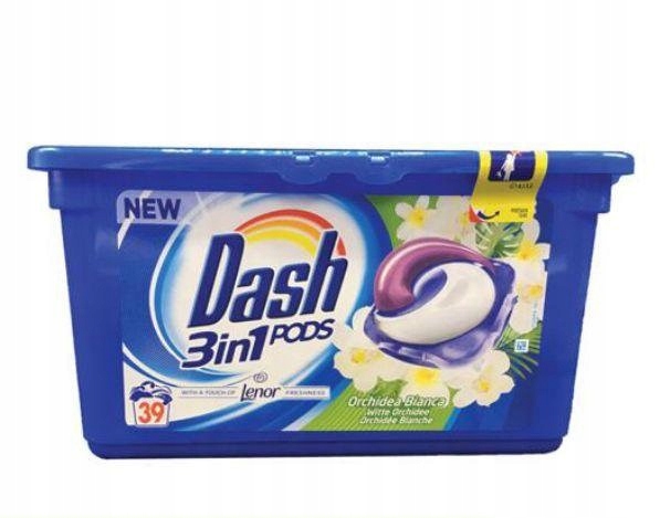 Pracie kapsuly a tablety - Dash umývanie kapsúl 3in1 39 ks orchidey