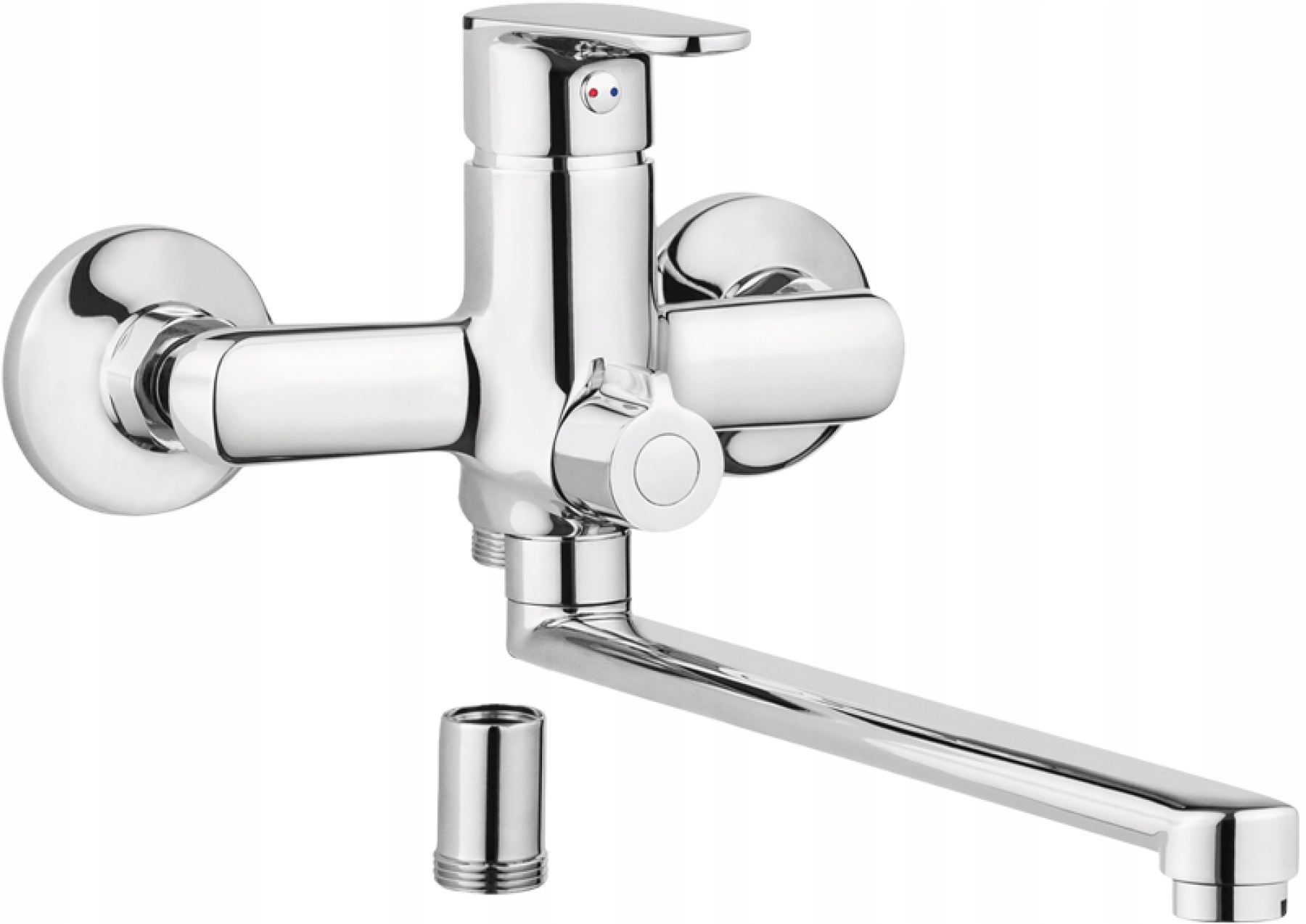 Deante Chaber Wall Washbasin Faucet Chrome