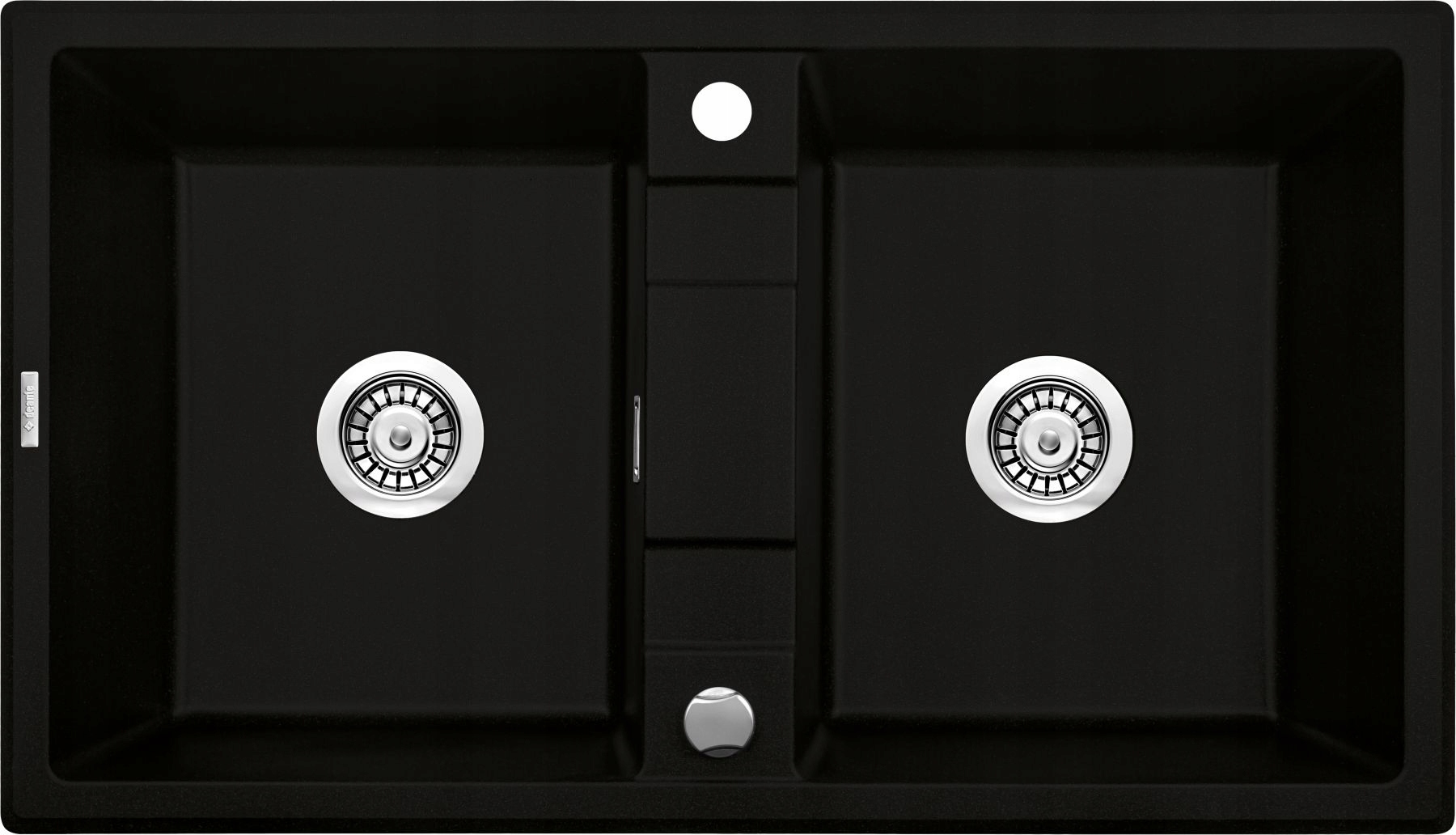 Kuchynská batéria - Deante Eridan 2-CHAMBER SLUKY 86X50 CM NERO