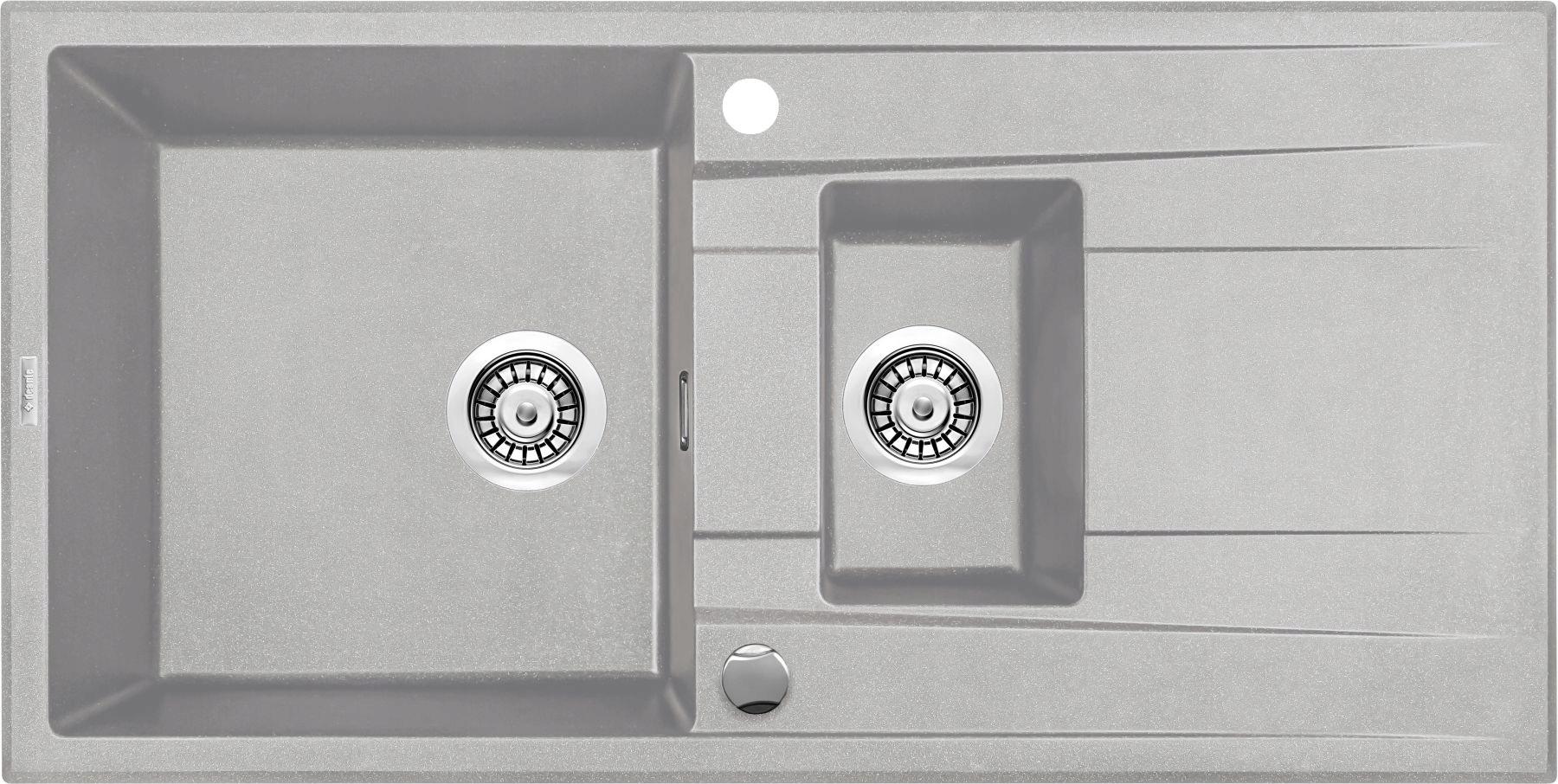 Kuchynská batéria - Deante Eridan Granite Sink 2-KoM Drip, Grey sa stretla.