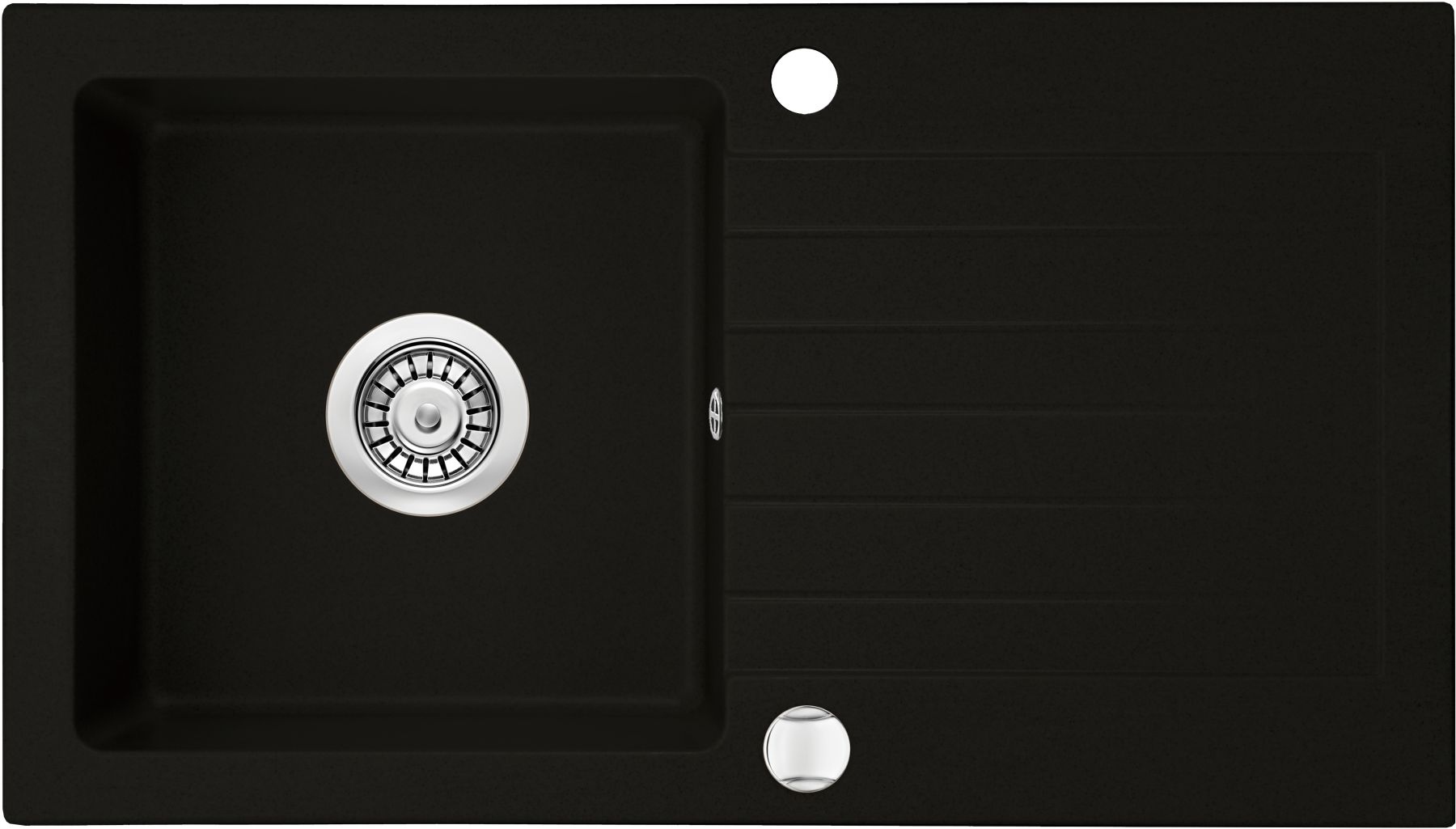 Kuchynská batéria - DEANTE ZORBA 1-CHAMBER SLUKY 76X44 CM NERO