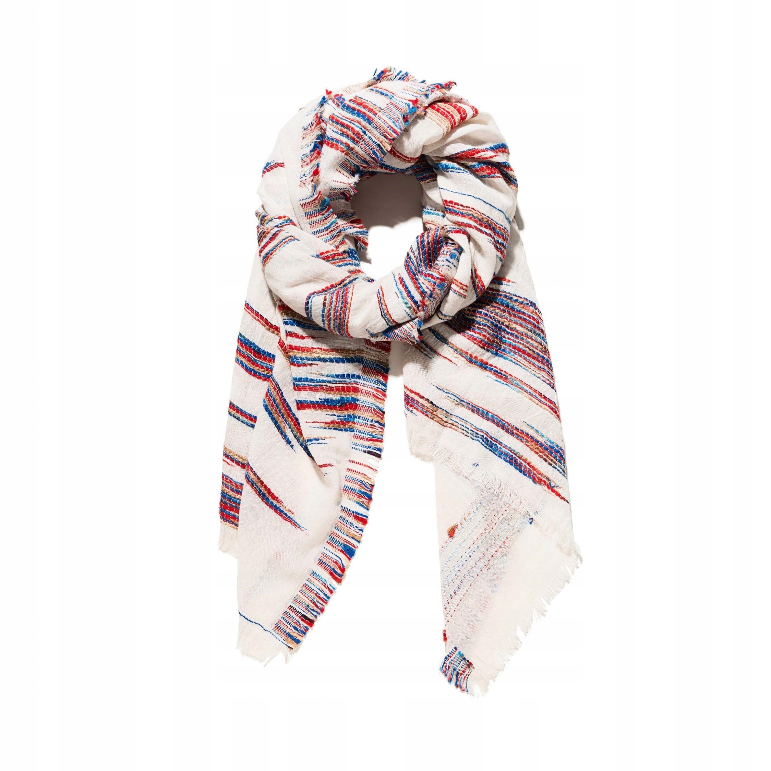 Šatka - Desigual Foulard Artisian Artisian Cotton Béž