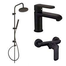 Dažďová sprcha SIROS+batéria Washbasin+sprej