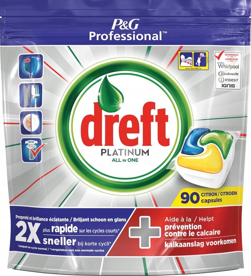 DREFT (FAIRY) kapsule do umývačky riadu 90 ks CITRÓN