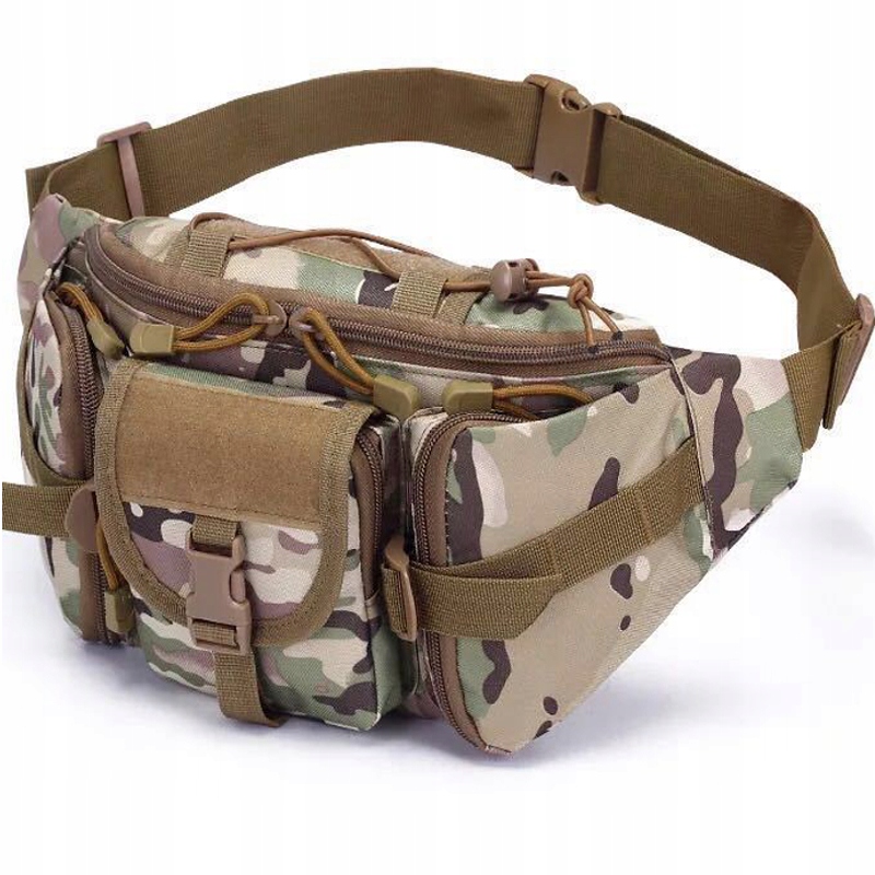 Bedrová vrece nela-styl molle čierna, khaki, viacfarebná, zelená