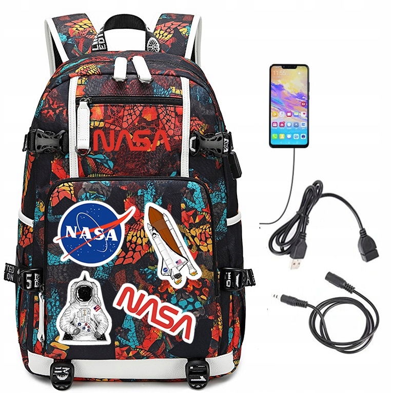 NASA Multicolor School Batoh