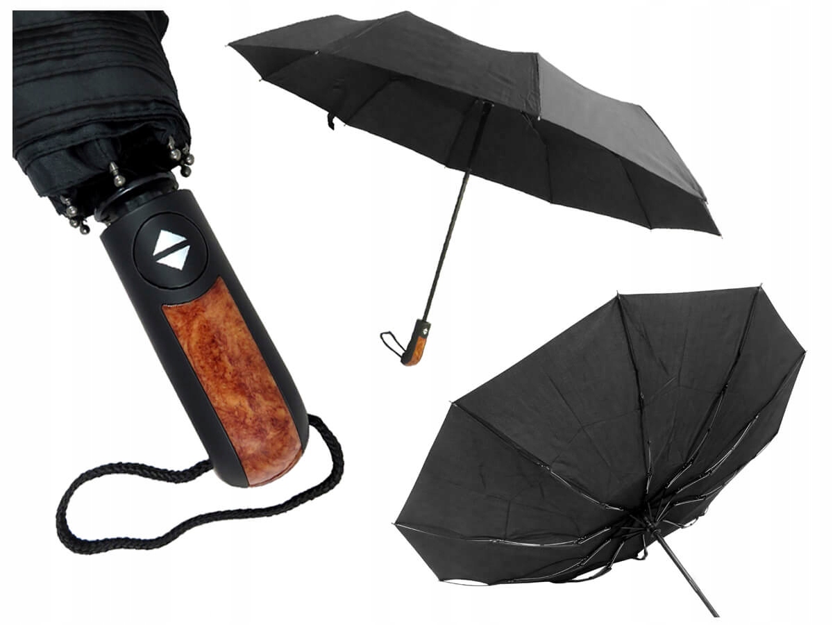 Dáždniky - Automatické, skladacie, XL Umbrella, s čiernym rýchlym krytom