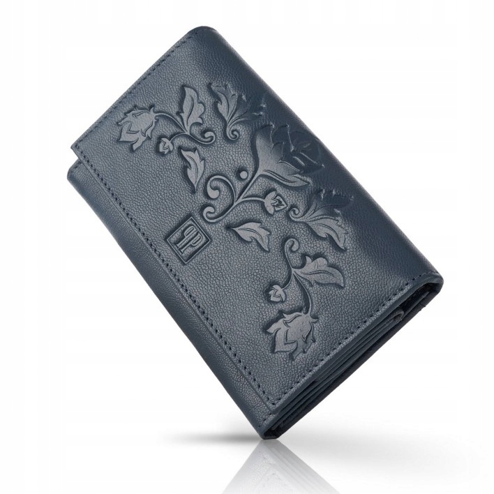 Peňaženka - Paolo Peruzzi Navy Blue Leather peňaženka