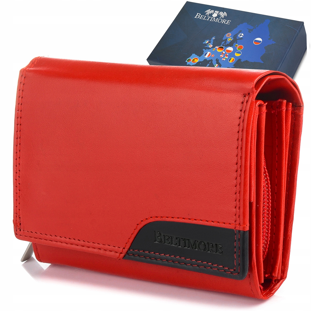 Peňaženka - Beltimore Portfit Prírodná koža Red KR-RD-02-GCL-Women's Product