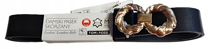 Opasok - Black Belt Tom & Rose - ženský produkt