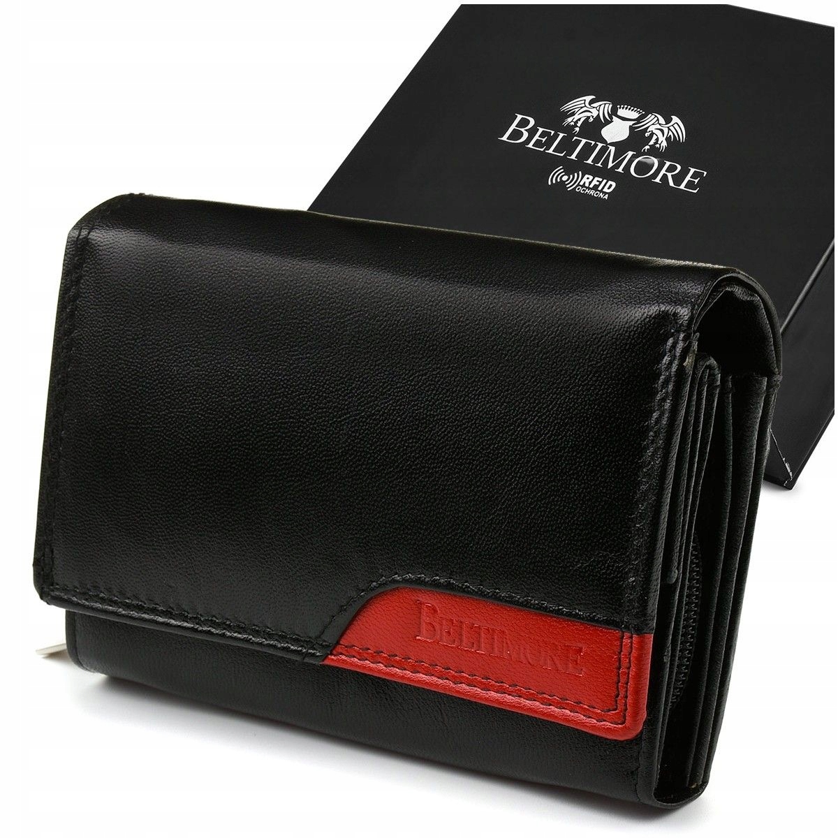 Peňaženka - Beltimore Peňaženka Prírodná koža čierna 036black - dámsky produkt