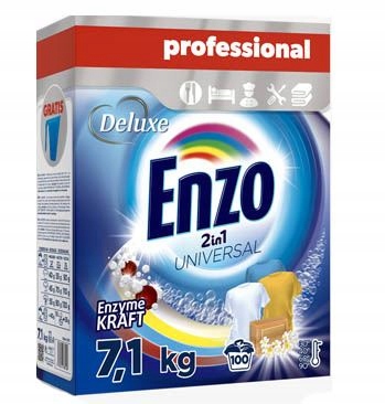 Prací prášok - Deluxe ENZO 100P / 7.1KG Univerzálny kartónový prášok