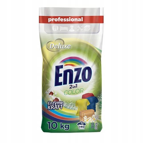 Prací prášok - Deluxe ENZO 140P / 10KG Farba Prášková fólia