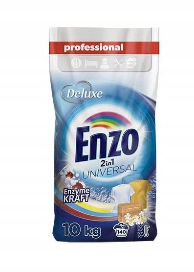 Prací  prášok - Deluxe ENZO 140P / 10KG Prášková fólia farba