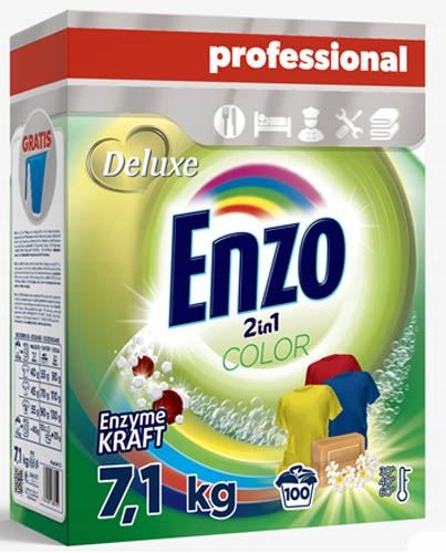 Prací prášok - Deluxe ENZO 2W1 100P / 7.1KG COLOR SWEARKTRUDE