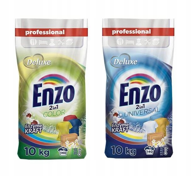Prací  prášok - Deluxe Enzo Set: Powders Farba + Universal 20kg