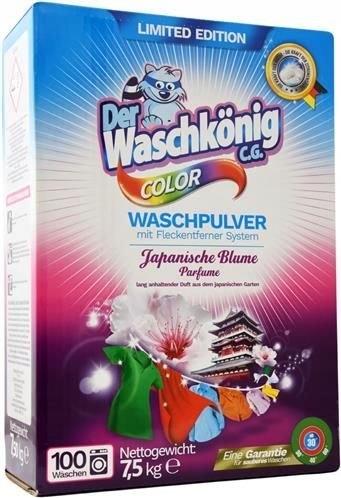 Prací  prášok - Der waschkönig farba japanische blume 7,5 kg