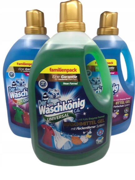 Prací gél - Der waschkonig práčka gél 3x3,305l sada