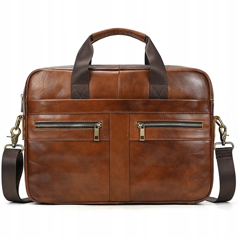 Dizajn2-hnedý Luufan Leather Pánsky priečinok Fit 15