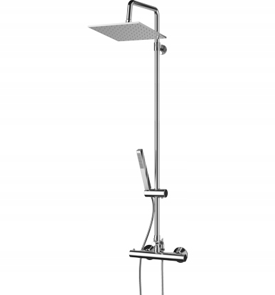Štvorcová sprchová hlavica 80cm -130cm s batériou